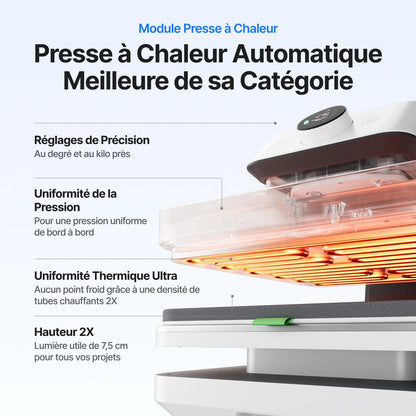 xTool - WonderPress - Presse à Chaud + Module Thermoformage 3D (Heat Press + 3D Form Module)