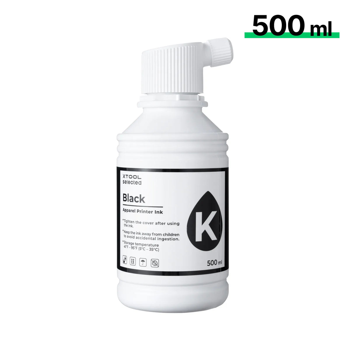 xTool - Encre DTF pour Apparel Printer - Noir - 500 ml