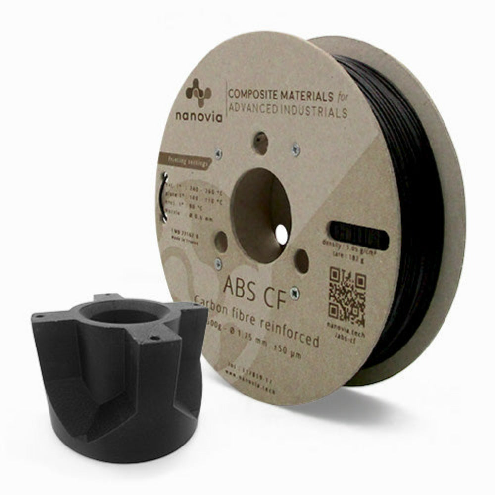 Nanovia - ABS CF (fibres de carbone) - Noir - 1,75 mm - 500 g