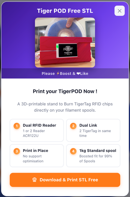 Tiger Studio - Smart Filaments & Printer Manager pour macOS