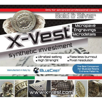BlueCast - X-VEST Revêtement Synthétique pour Coulée Directe (Synthetic investment) - 10 kg