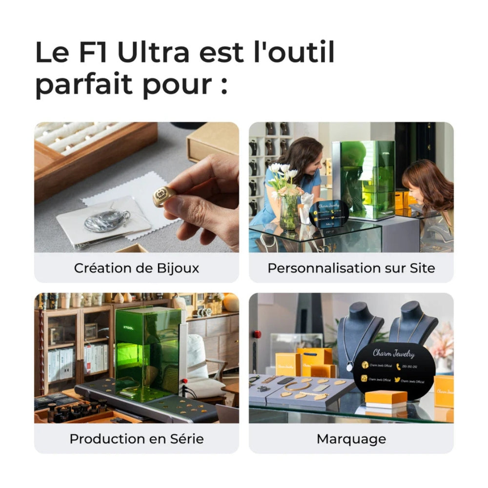 xTool - F1 Ultra - Graveur Laser Fibre et Diode - 20W
